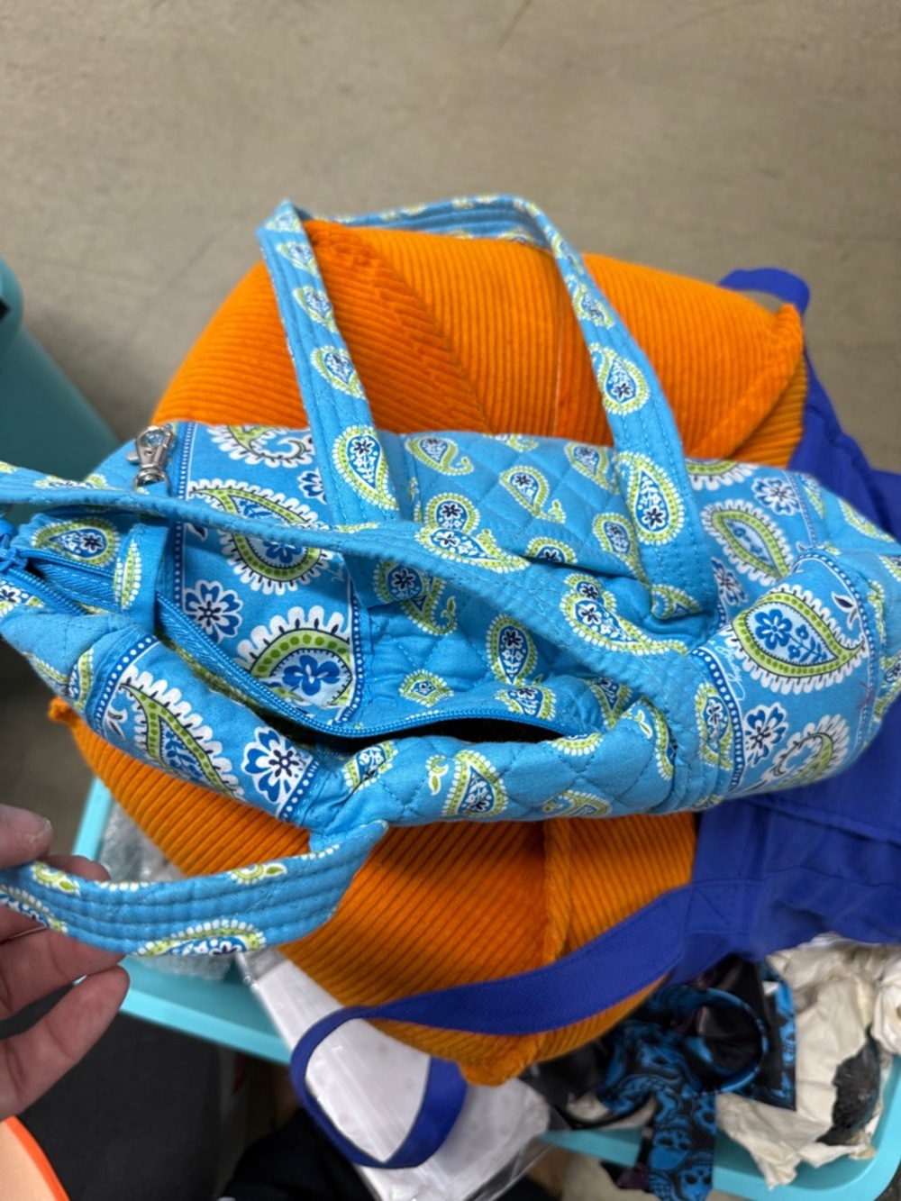 Vera Bradley Blue paisley purse